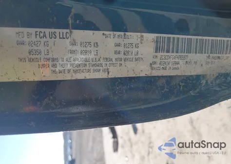 2015 Dodge Charger Se z USA, uszkodzony, nr VIN 2C3CDXFG4FH765977